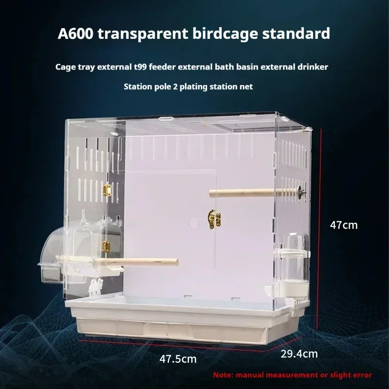 Plastics Acrylic Bird Cages Parrot Large Outdoors Transparent Bird Cages Budgie Breeding Birds Supplies WZ50BC
Plastics Acrylic Bird Cages Parrot Large Outdoors Transparent Bird Cages Budgie Breeding Birds Supplies WZ50BC