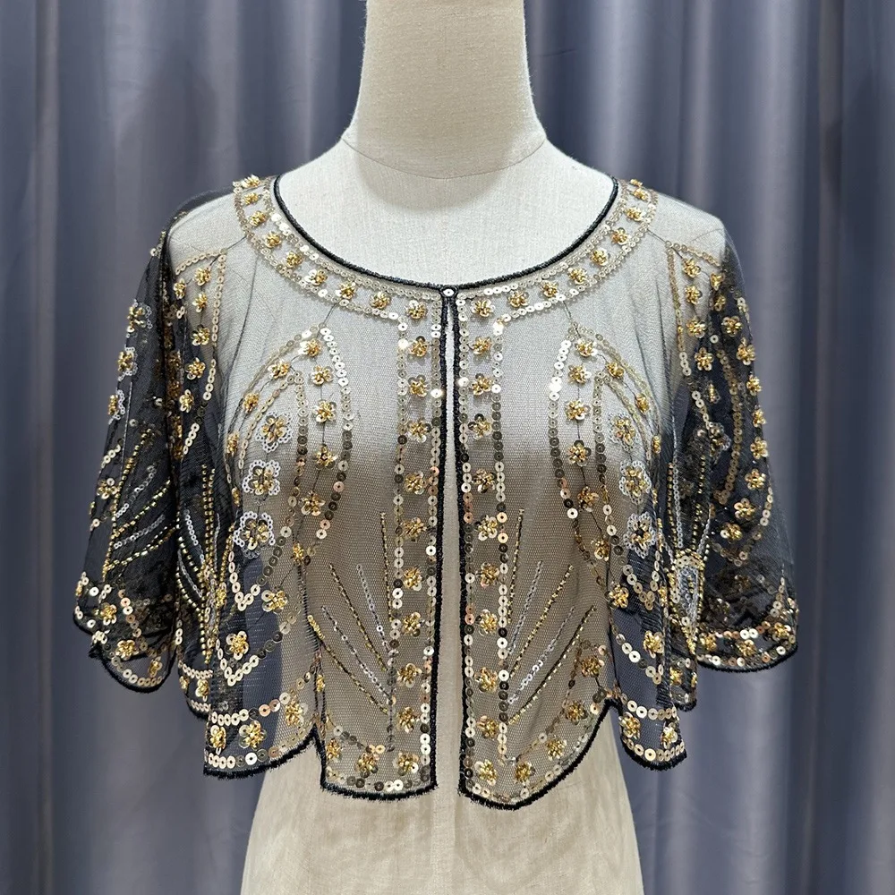 Элегантная шаль 1920-х годов, шаль с бисером и блестками, женская шаль с цветочным принтом, вечерняя накидка для женщин
Элегантная шаль 1920-х годов, шаль с бисером и блестками, женская шаль с цветочным принтом, вечерняя накидка для женщин