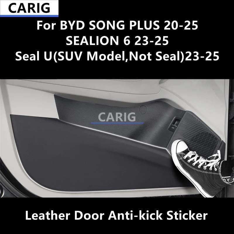 For BYD SONG PLUS/SEALION 6/Seal U 20-25 Leather Door Anti-kick Sticker Modified Interior Car Film Accessories Modification
For BYD SONG PLUS/SEALION 6/Seal U 20-25 Leather Door Anti-kick Sticker Modified Interior Car Film Accessories Modification