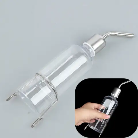 1 adet Pet kedi tavşan Hamster içme suyu meme şişe dağıtıcı evcil asılı otomatik tiryakisi cihazı suriye tavşan Hamster