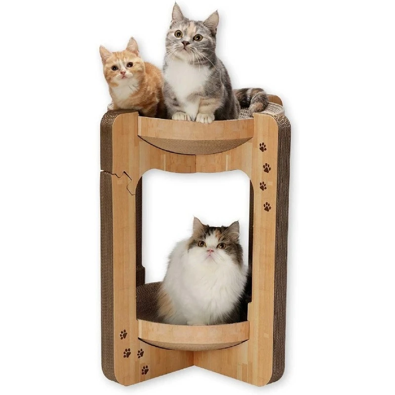 Cat Scratcher Tower For Indoor Cats - Cat Scratching Post Lounger With Reversible Usability And Extra Comfort For Lounge
Cat Scratcher Tower For Indoor Cats - Cat Scratching Post Lounger With Reversible Usability And Extra Comfort For Lounge