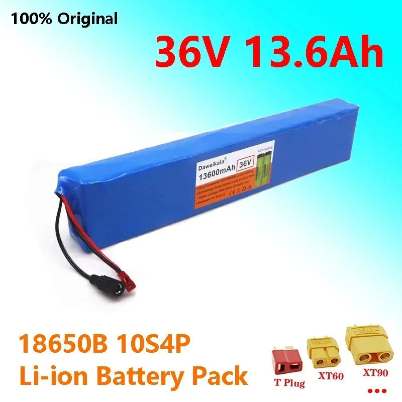 36V 10S4P 13.6Ah 18650 Lithium Ion Battery Pack Original high power cell for Electric Bicycle Engines, Built - In BMS Protection
36V 10S4P 13.6Ah 18650 Lithium Ion Battery Pack Original high power cell for Electric Bicycle Engines, Built - In BMS Protection