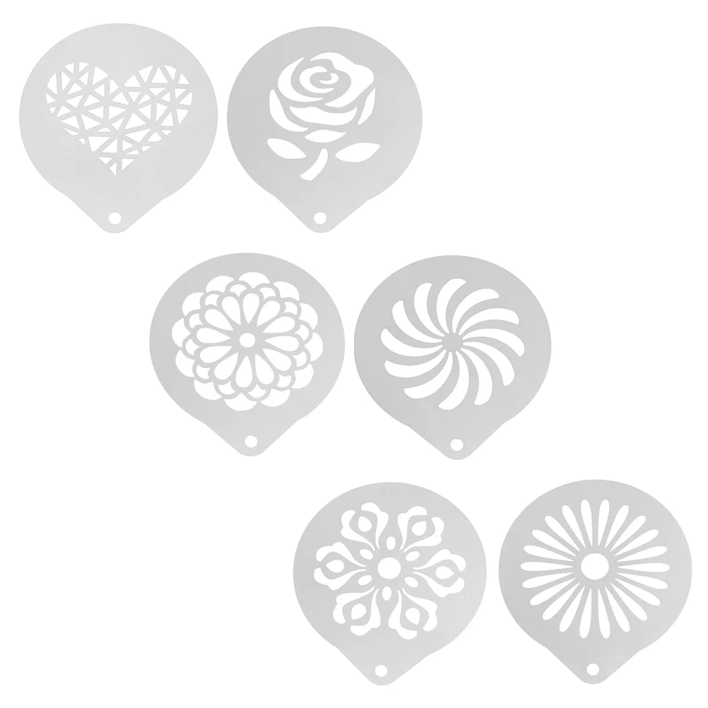 6 Pcs Coffee Latte Pieces Powder Stencils Cappuccino Template Pen Supplies Stainless Steel Milk Spray
6 Pcs Coffee Latte Pieces Powder Stencils Cappuccino Template Pen Supplies Stainless Steel Milk Spray
