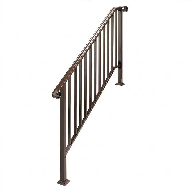 Bronze 4-step Courtyard Staircase Handrail
Bronze 4-step Courtyard Staircase Handrail
