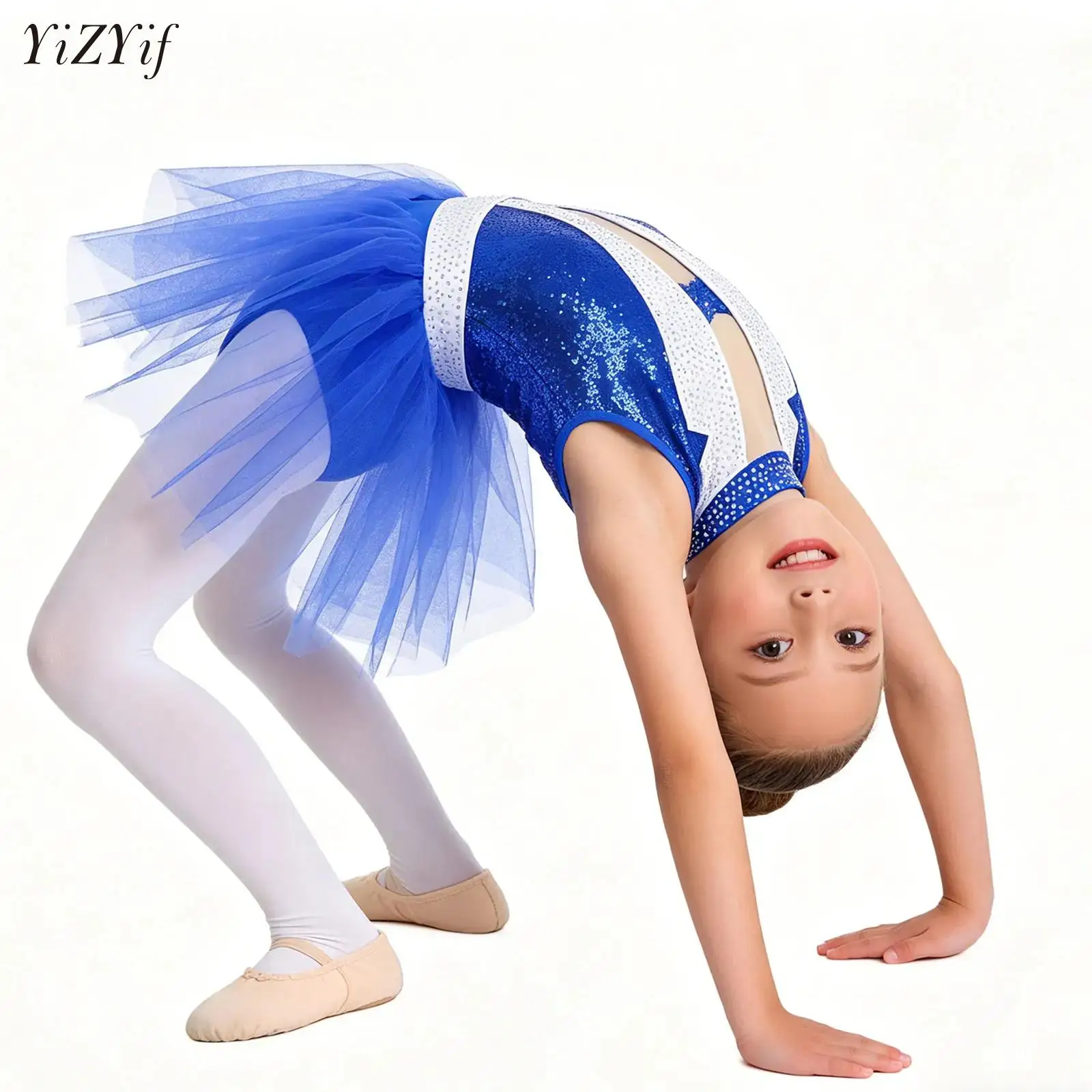 Kids Girls Gymnastics Jazz Latin Dance Dress Performance Costume Sleeveless Shiny Rhinestone Ballet Tutu Tulle Leotard Dancewear
Kids Girls Gymnastics Jazz Latin Dance Dress Performance Costume Sleeveless Shiny Rhinestone Ballet Tutu Tulle Leotard Dancewear