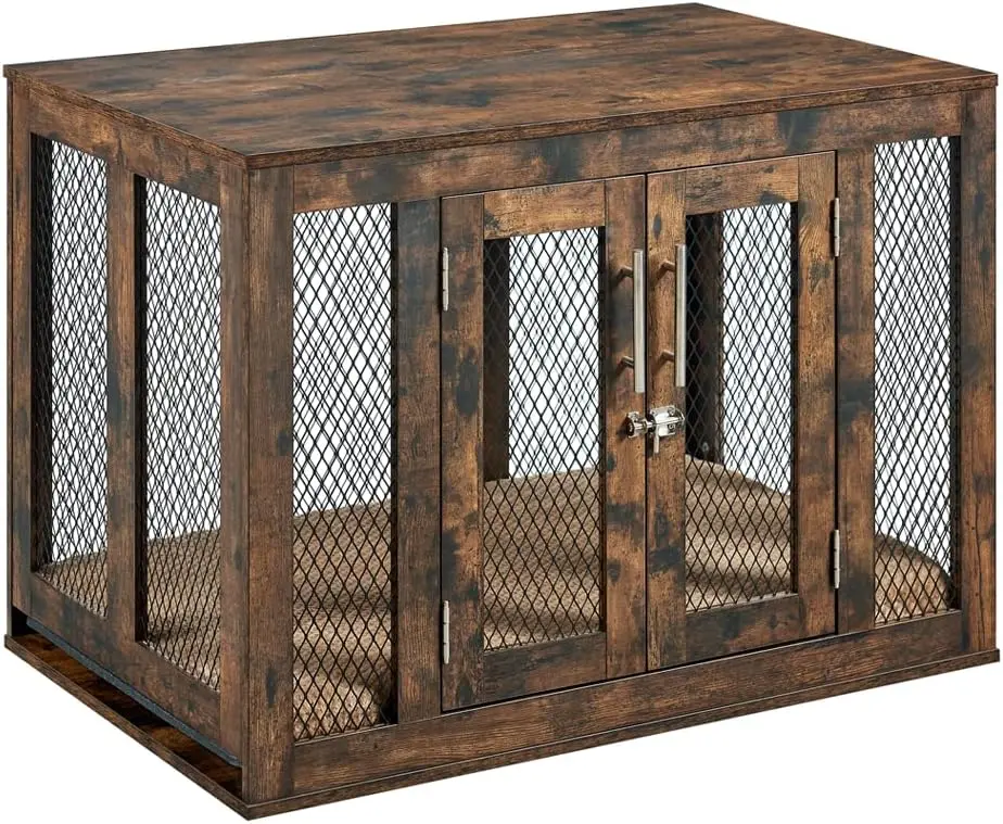 Furniture Dog Crate with Tray for Medium Dogs, Indoor Aesthetic Puppy Kennel Pet House Dog Cage with Door
Furniture Dog Crate with Tray for Medium Dogs, Indoor Aesthetic Puppy Kennel Pet House Dog Cage with Door