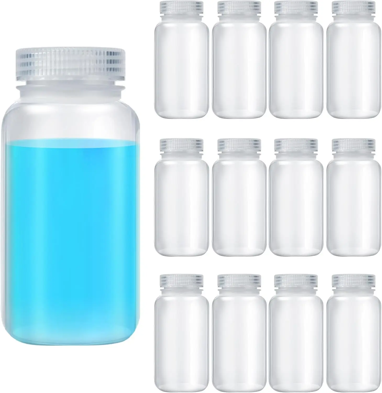 12 Pack 4oz PP Sample Bottles with Screw Caps, Clear, for Liquids & Lab Storage
12 Pack 4oz PP Sample Bottles with Screw Caps, Clear, for Liquids & Lab Storage