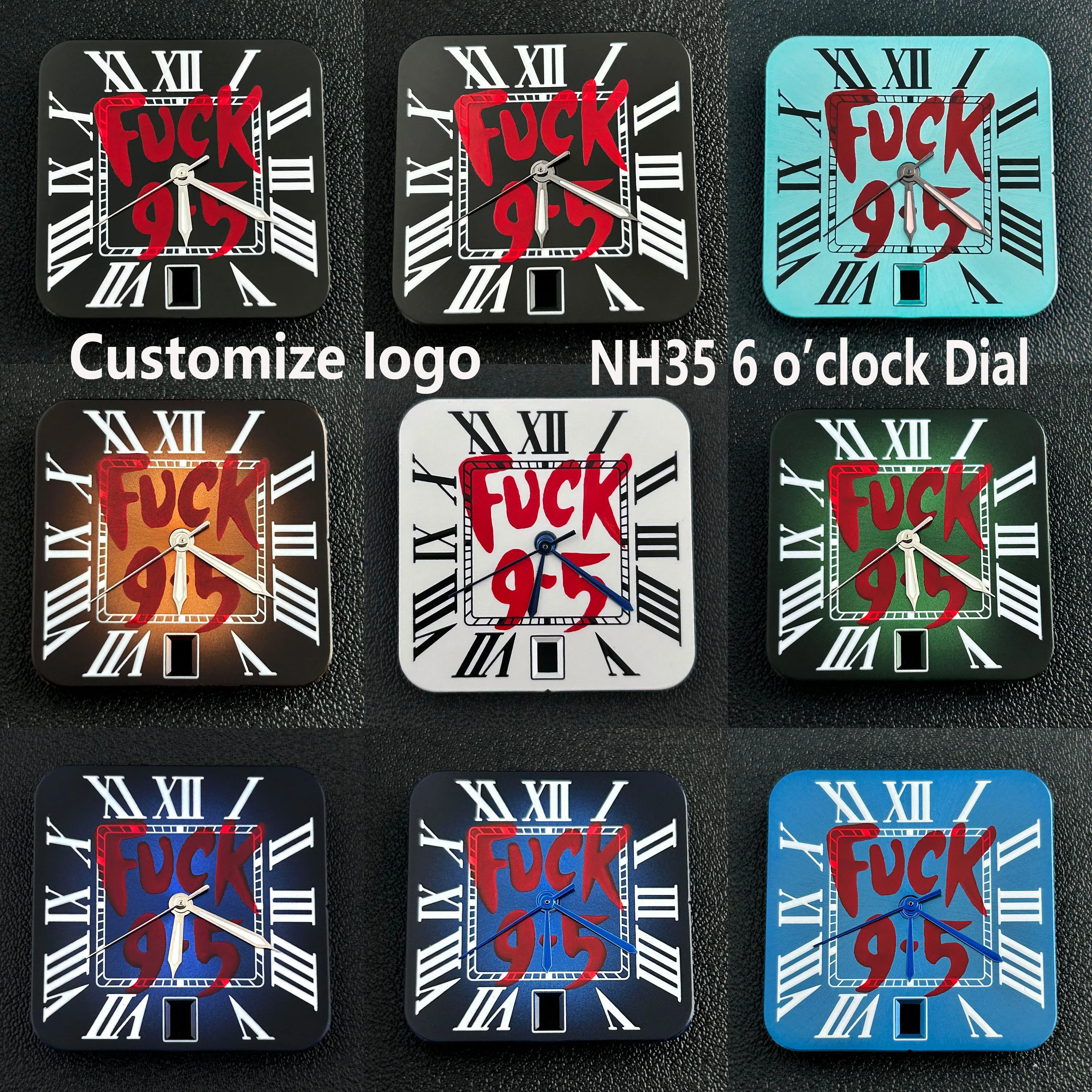 NH35 dial Man's Watch dial Square dial Roman numeral date at 6 o'clock dial men's watch dial NH35 movement watch accessories
NH35 dial Man's Watch dial Square dial Roman numeral date at 6 o'clock dial men's watch dial NH35 movement watch accessories