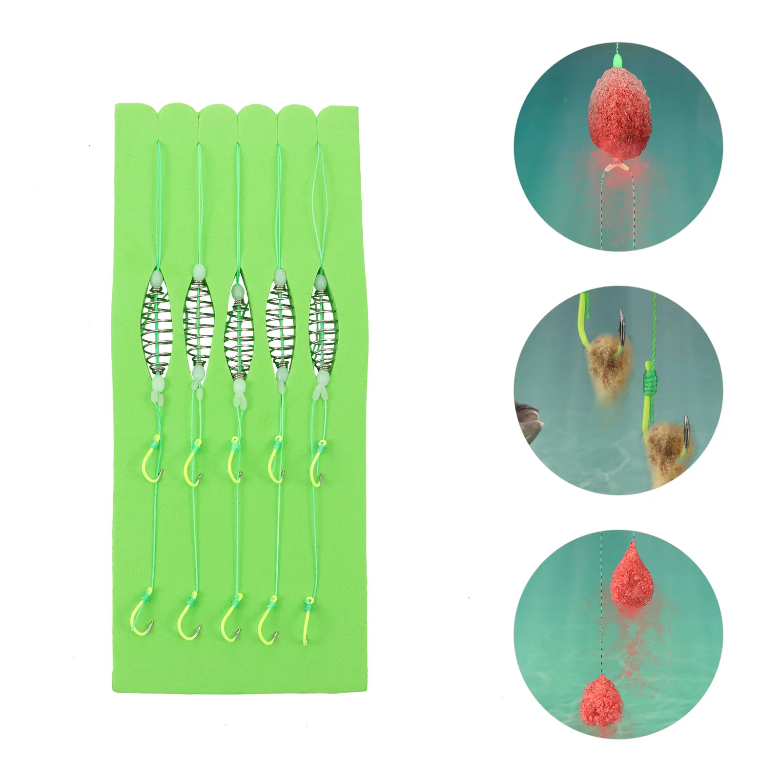 5pcs Anti-winding Double Hooks Durable PE Silicone Steel Spring Feeders Fishing Tackle Lure Trap Eel
5pcs Anti-winding Double Hooks Durable PE Silicone Steel Spring Feeders Fishing Tackle Lure Trap Eel