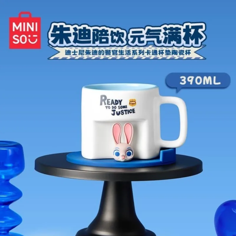 MINISO Mug Zootopia Judy's Police Life Series Cartoon Cute Ceramic Coffee Milk Drinking Water Cup 390ml with Coaster Home Gift
MINISO Mug Zootopia Judy's Police Life Series Cartoon Cute Ceramic Coffee Milk Drinking Water Cup 390ml with Coaster Home Gift