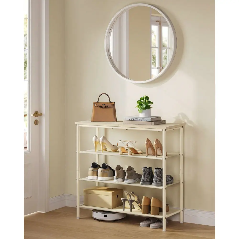 4 Tier Shoe Storage Rack For 912 Pairs, Industrial Steel Frame With Fabric Shelves And Wooden Top, Entryway Shoe Organizer
4 Tier Shoe Storage Rack For 912 Pairs, Industrial Steel Frame With Fabric Shelves And Wooden Top, Entryway Shoe Organizer
