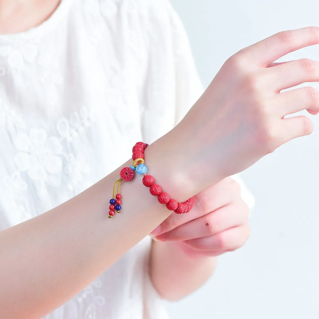 Благословение спереди глаз, браслет из аутентичной киновари, по всему периметру, женский вариант премиум-класса с высоким содержанием императорского песка
Благословение спереди глаз, браслет из аутентичной киновари, по всему периметру, женский вариант премиум-класса с высоким содержанием императорского песка