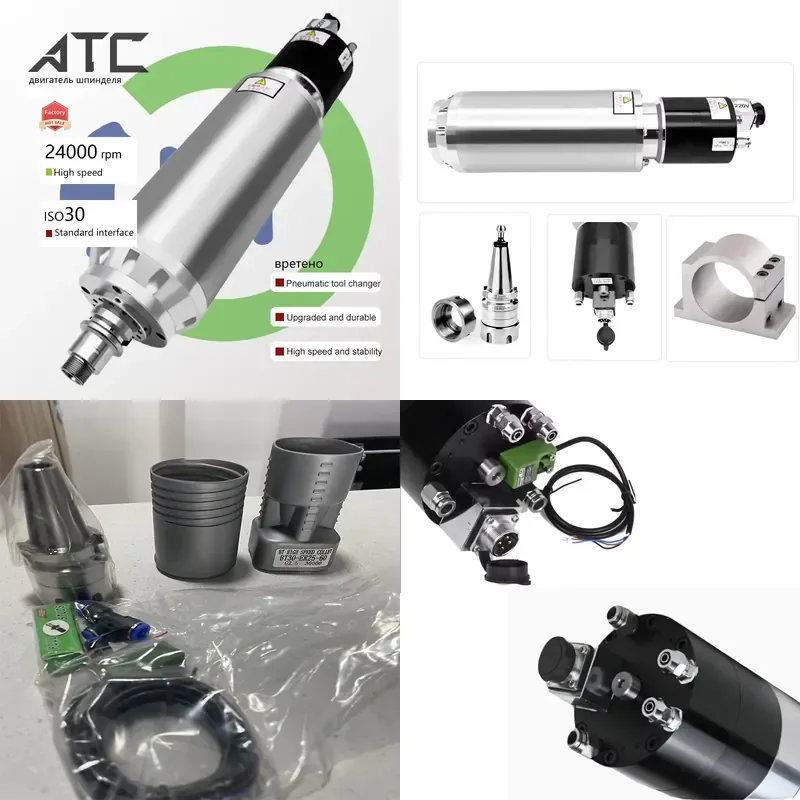 AP01 CNC LY ATC Automatic Tool Change Spindle Motor for BT40 ISO30 24000RPM High-Precision CNC Milling and Engraving 7.5KW
AP01 CNC LY ATC Automatic Tool Change Spindle Motor for BT40 ISO30 24000RPM High-Precision CNC Milling and Engraving 7.5KW