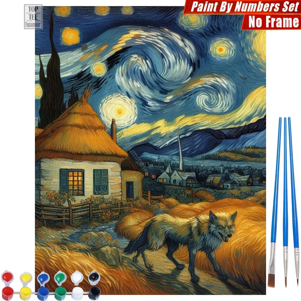 Night rural jackal Paint By Numbers Set - Golden wheat starry Artistic Activities Valentine's Day Gift For Girlfriend
Night rural jackal Paint By Numbers Set - Golden wheat starry Artistic Activities Valentine's Day Gift For Girlfriend