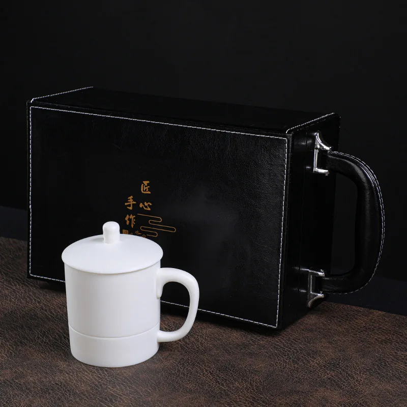 Dehua High-End Ceramic Office , White Jade Unglazed General , Business Gift, Meeting Room Tea Cup with Lid
Dehua High-End Ceramic Office , White Jade Unglazed General , Business Gift, Meeting Room Tea Cup with Lid