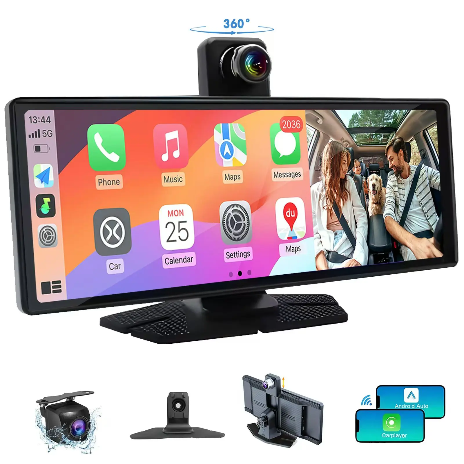 10.26’ Portable Wireless CarPlay & Android Auto Screen for Car with 4K Dash Cam 1080p Backup Camera,Bluetooth,GPS Navigation
10.26’ Portable Wireless CarPlay & Android Auto Screen for Car with 4K Dash Cam 1080p Backup Camera,Bluetooth,GPS Navigation