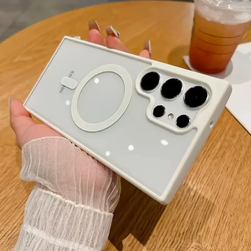 Магнитный чехол для беспроводной зарядки Magsafe для Samsung Galaxy S25 Ultra S24 S23 FE 5G S22 Plus, роскошный противоударный акриловый чехол
Магнитный чехол для беспроводной зарядки Magsafe для Samsung Galaxy S25 Ultra S24 S23 FE 5G S22 Plus, роскошный противоударный акриловый чехол