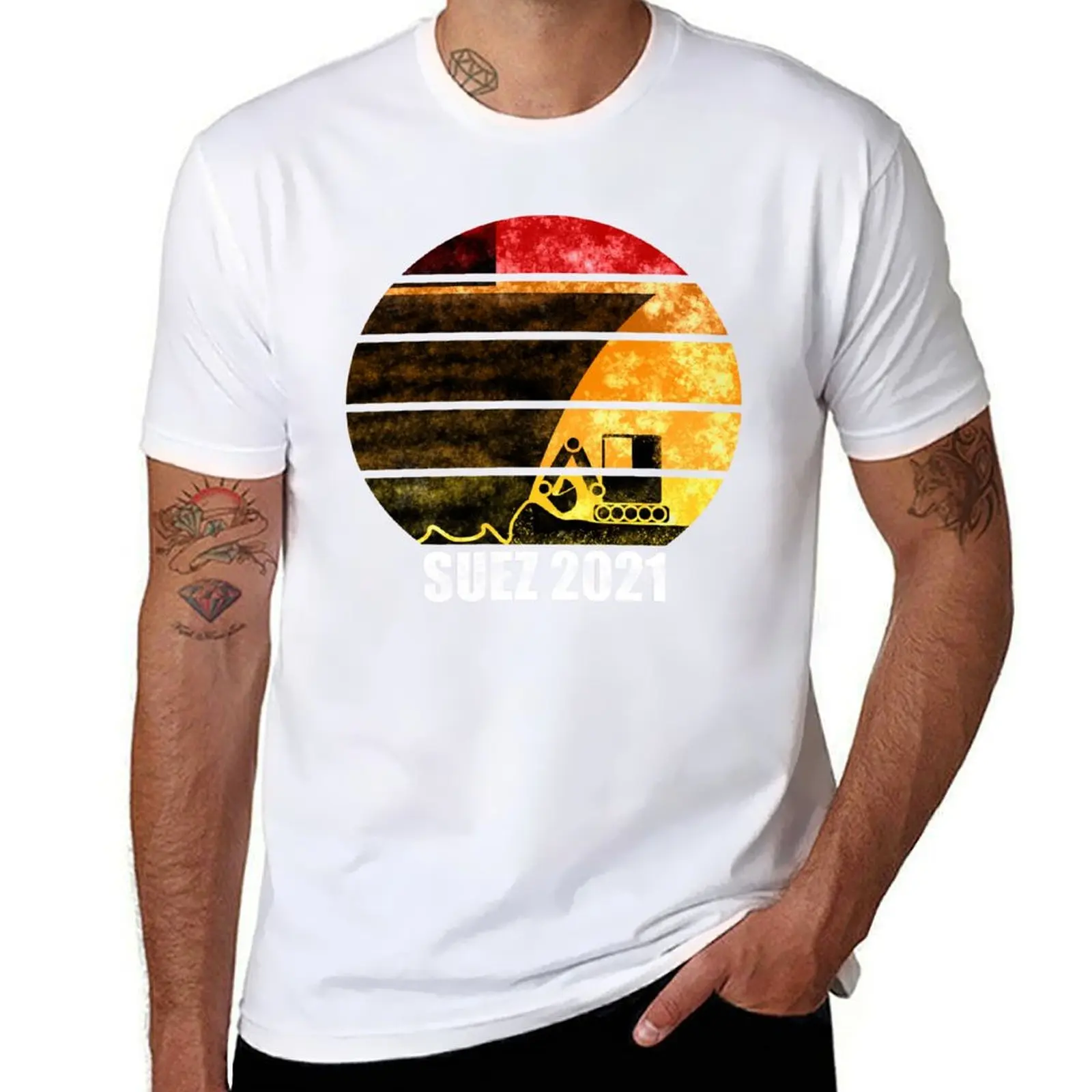 Ship Stuck Suez Canal Digger Distressed Sunset T-Shirt man t shirt cotton high quality man t shirt summer T-Shirt
Ship Stuck Suez Canal Digger Distressed Sunset T-Shirt man t shirt cotton high quality man t shirt summer T-Shirt