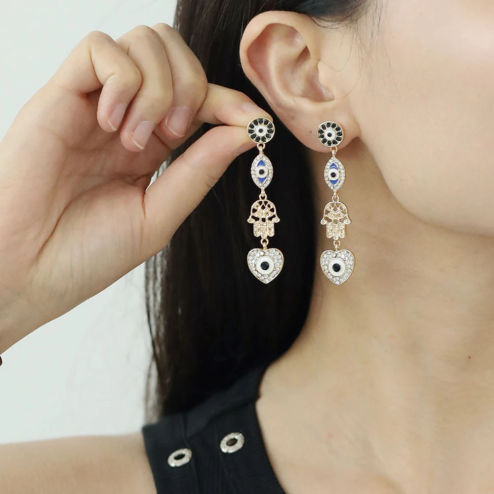 Euro-american Fashion Crystal Demon Eye Drop Earrings Everyday Blue Eye Mystic Women Jewelry
Euro-american Fashion Crystal Demon Eye Drop Earrings Everyday Blue Eye Mystic Women Jewelry