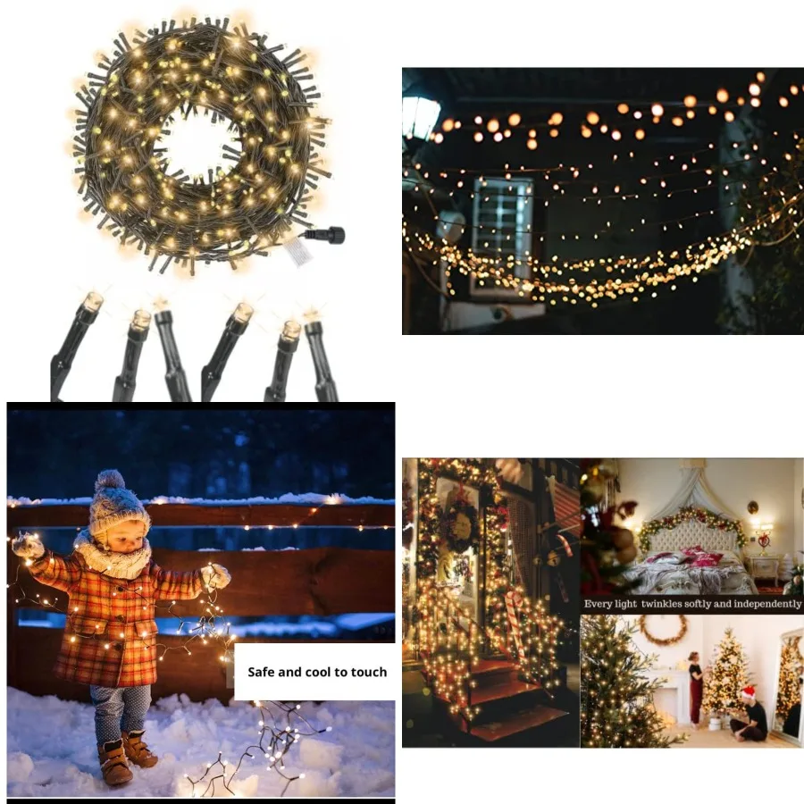 Soft Twinkle Magic Lights, 200 LED Warm-White, Green Wire Sensory Friendly, Plug-in, Connectable, Waterproof, Holiday, Wedding
Soft Twinkle Magic Lights, 200 LED Warm-White, Green Wire Sensory Friendly, Plug-in, Connectable, Waterproof, Holiday, Wedding