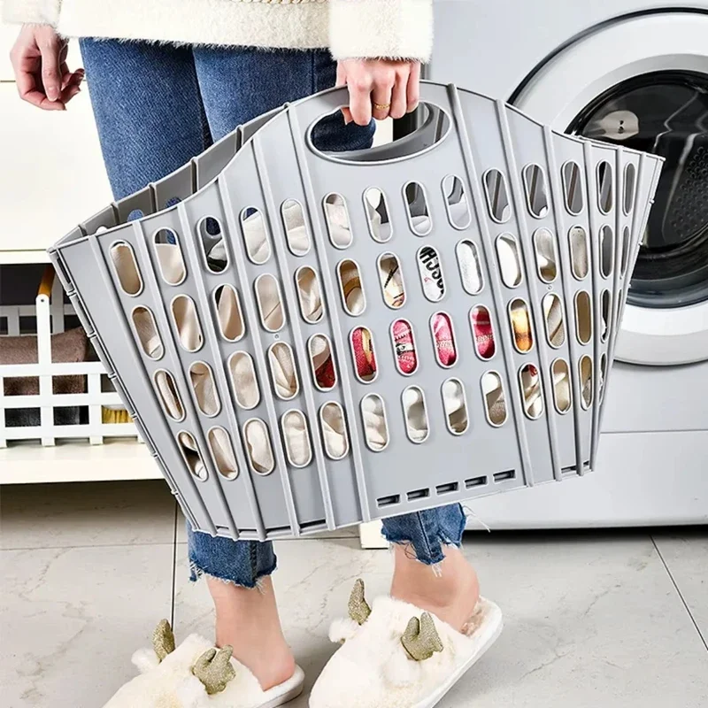 Plastic Collapsible Laundry Hamper Dirty Clothes Storage Organizer with Portable Handle Space-Saving Foldable Laundry Basket
Plastic Collapsible Laundry Hamper Dirty Clothes Storage Organizer with Portable Handle Space-Saving Foldable Laundry Basket