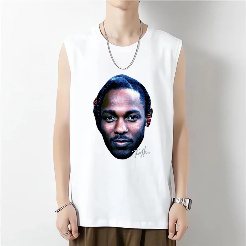Hot Rapper Kendrick Lamar print Fitness Tank Tops Men Women Casual Oversized Sleeveless T shirt Unisex Summer Breathable Vest
Hot Rapper Kendrick Lamar print Fitness Tank Tops Men Women Casual Oversized Sleeveless T shirt Unisex Summer Breathable Vest