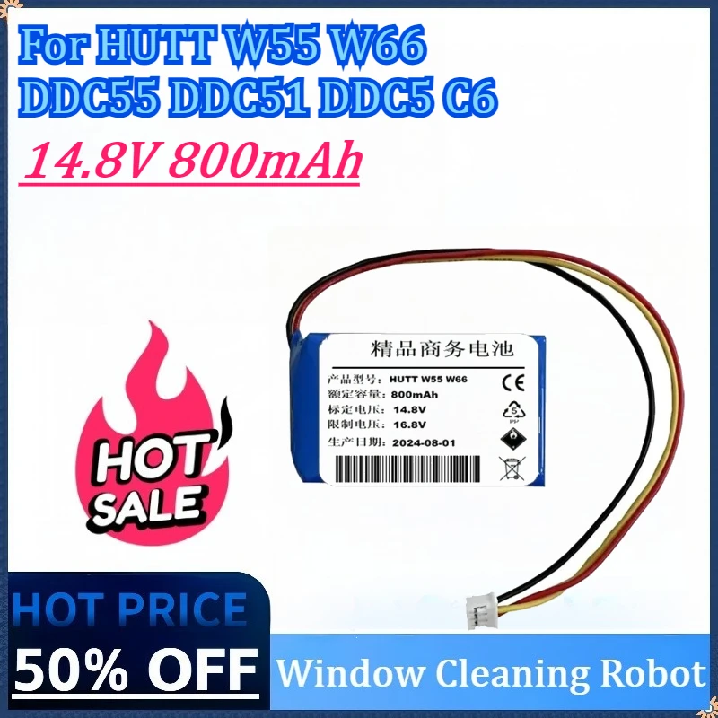 14.8V 700mAh Window Cleaning Robot Battery For HUTT W55 W66 DDC55 DDC51 DDC5 C6 High Quality Rechargeable Battery in Stock
14.8V 700mAh Window Cleaning Robot Battery For HUTT W55 W66 DDC55 DDC51 DDC5 C6 High Quality Rechargeable Battery in Stock