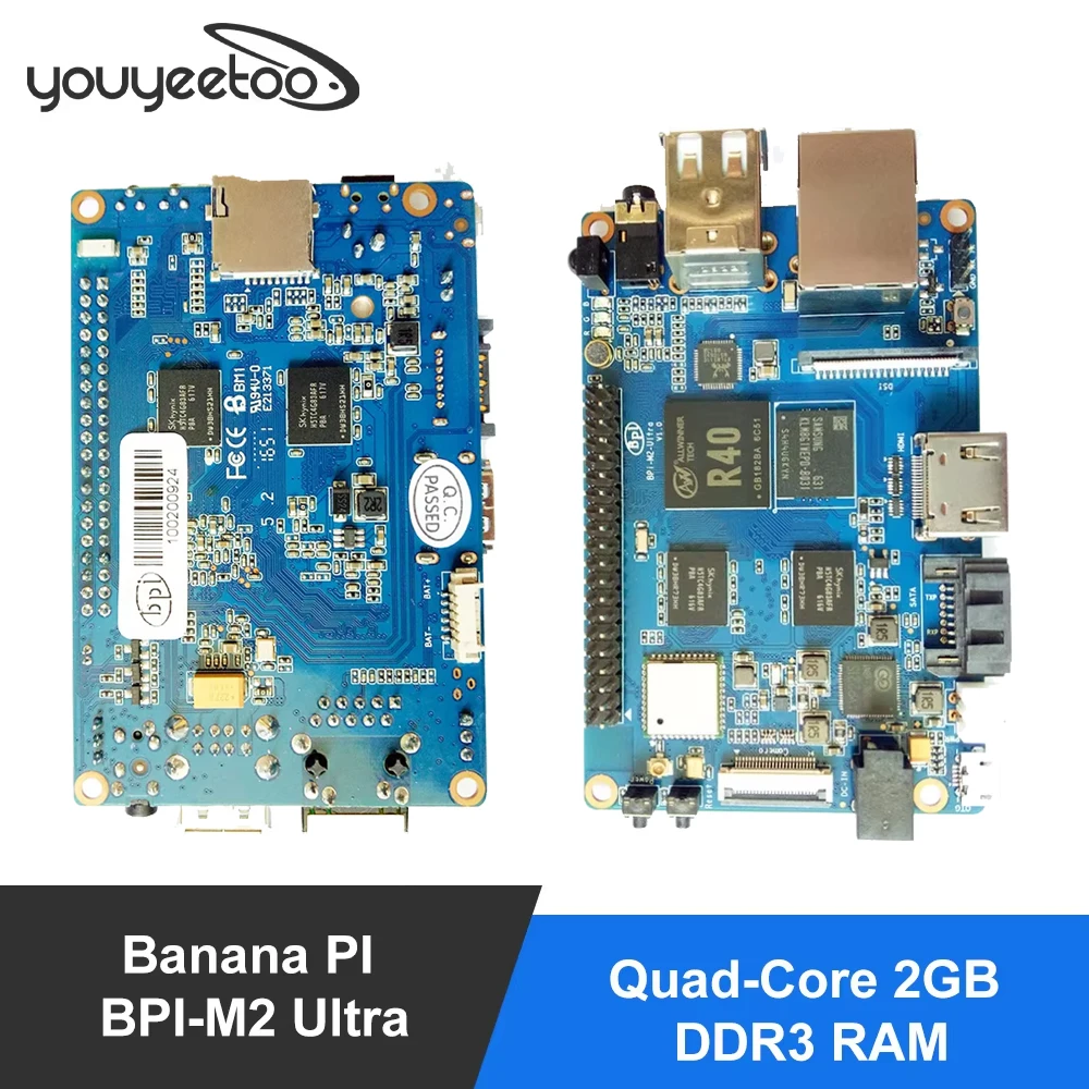 BPI M2 Ultra R40 Quad-Core 2GB DDR3 RAM with SATA WiFi Bluetooth 8GB eMMC demo board Single Board Computer
BPI M2 Ultra R40 Quad-Core 2GB DDR3 RAM with SATA WiFi Bluetooth 8GB eMMC demo board Single Board Computer