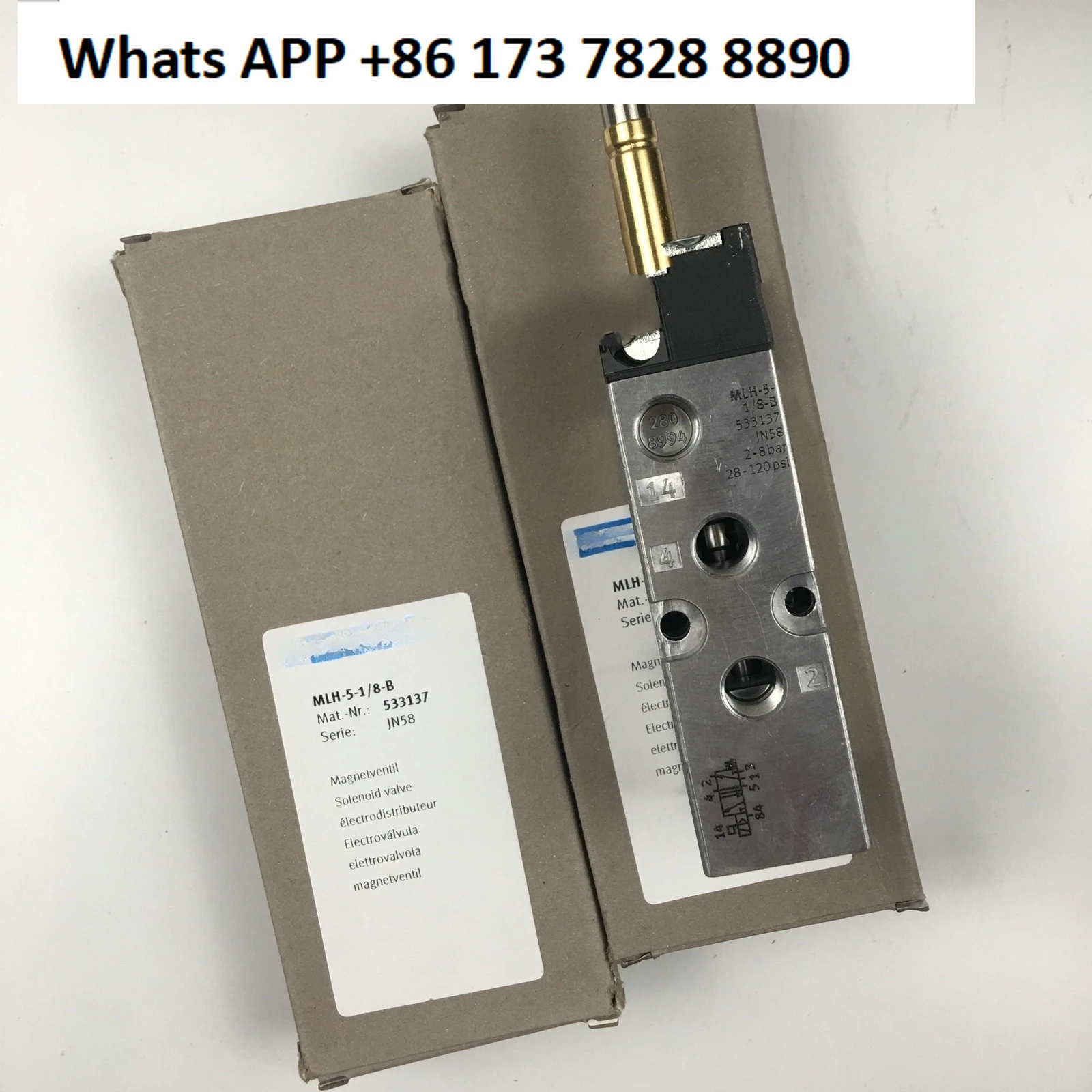 MLH-5-1/8-B 533137 Solenoid Valve New One MLH51/8B
MLH-5-1/8-B 533137 Solenoid Valve New One MLH51/8B