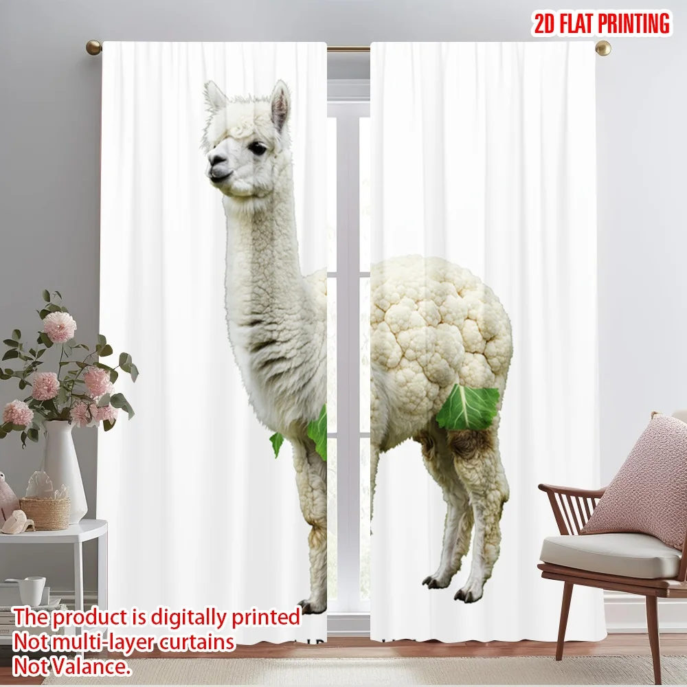 2pcs 2D flat printing Drapes Alpaca Cauliflower Vegetable Polyester Without Electricity 0 Perfect for Holiday Parties Home Decor
2pcs 2D flat printing Drapes Alpaca Cauliflower Vegetable Polyester Without Electricity 0 Perfect for Holiday Parties Home Decor