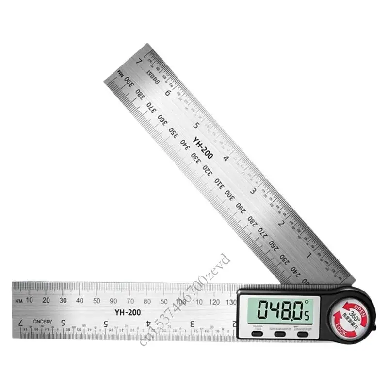 Practical Angles Measuring Tool 200mm Accuracy Ground Stainless Steel & Double Unit LCD Display Measuring Instrument P9YB
Practical Angles Measuring Tool 200mm Accuracy Ground Stainless Steel & Double Unit LCD Display Measuring Instrument P9YB