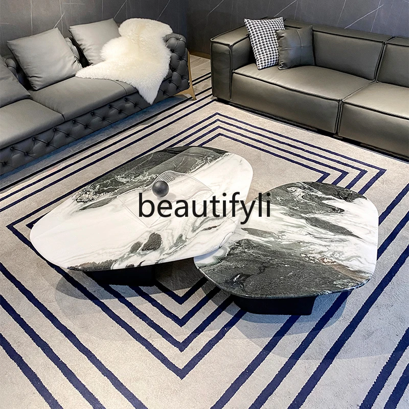 Italian Modern Natural Marble Irregular Coffee Table Set Minimalist Light Luxury Furniture
Italian Modern Natural Marble Irregular Coffee Table Set Minimalist Light Luxury Furniture