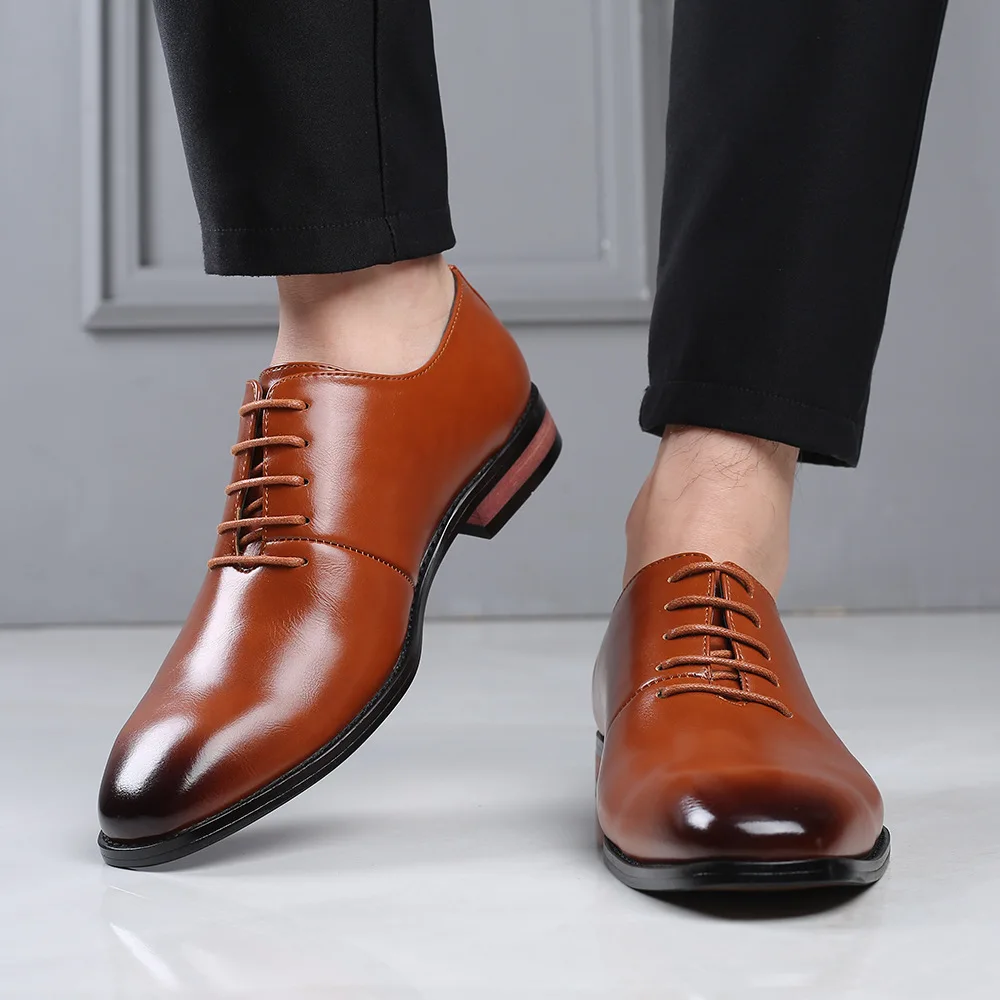 2026 New Men's Classic Lace-up Derby Shoes Mens Business Dress Office Leather Shoe Men Fashion Wedding Party Flats
2026 New Men's Classic Lace-up Derby Shoes Mens Business Dress Office Leather Shoe Men Fashion Wedding Party Flats