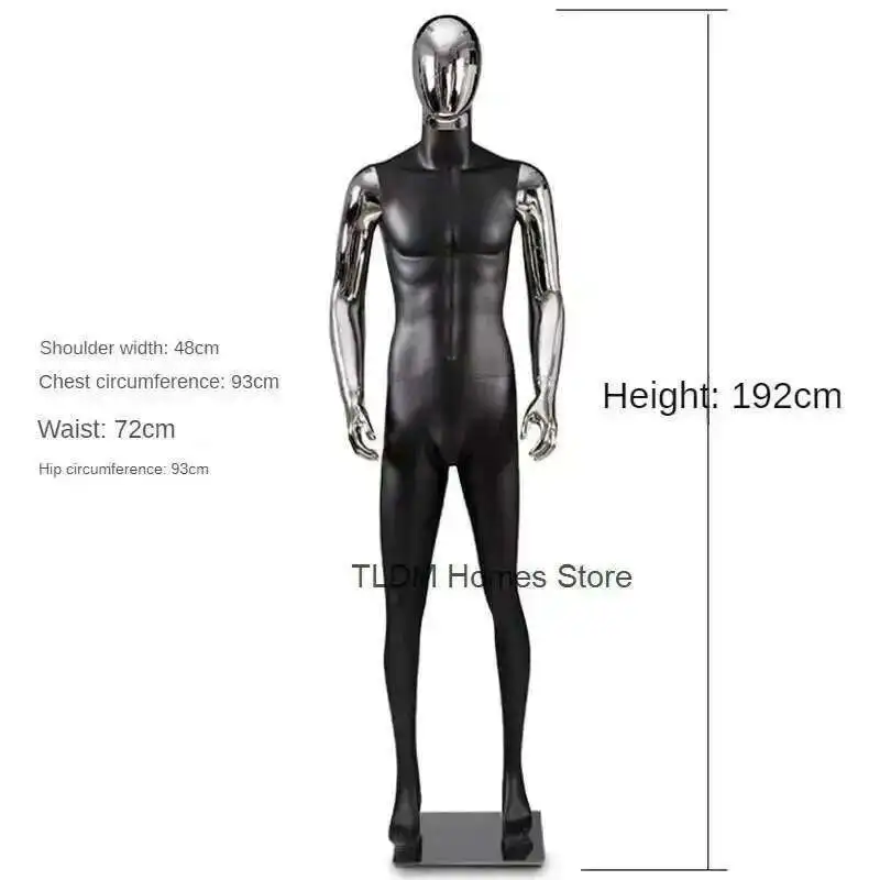 Full Body Silver Mannequins Light Luxury Mannequins for Display Windows Creative FRP Mannequins for Men's Clothing Store Modern
Full Body Silver Mannequins Light Luxury Mannequins for Display Windows Creative FRP Mannequins for Men's Clothing Store Modern