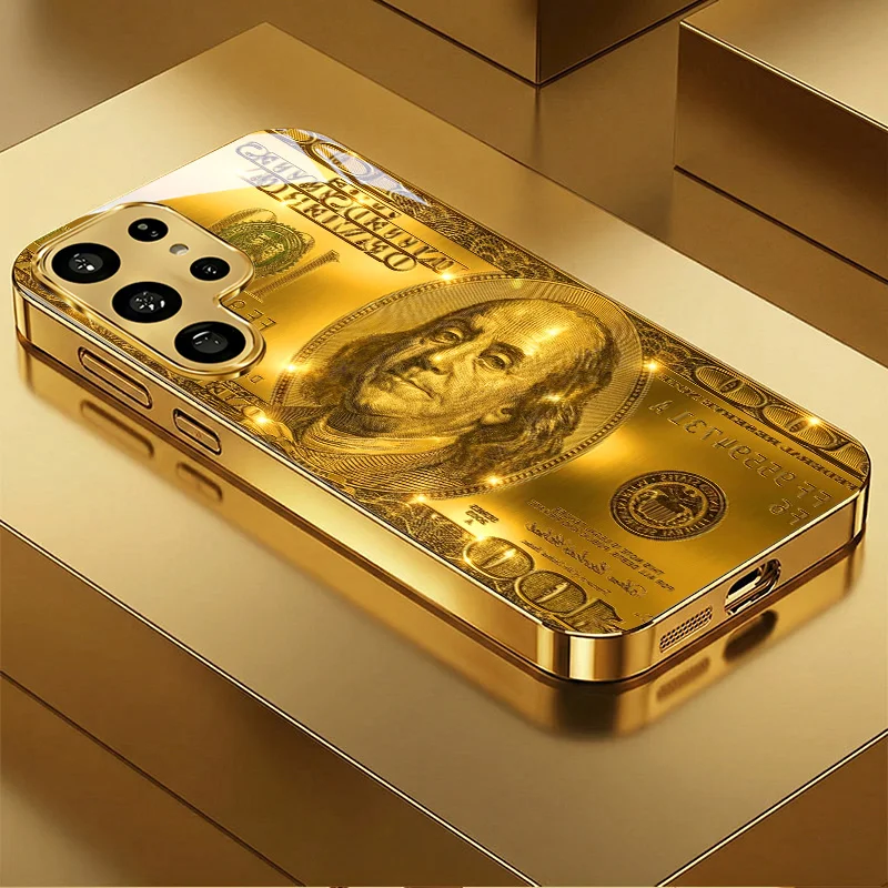 Gold Dollar Bill Print fashion phone cases Glass phone case mobile phones for Samsung Galaxy S26 S25 S24 S23 S22 FE,Ultra,Plus
Gold Dollar Bill Print fashion phone cases Glass phone case mobile phones for Samsung Galaxy S26 S25 S24 S23 S22 FE,Ultra,Plus