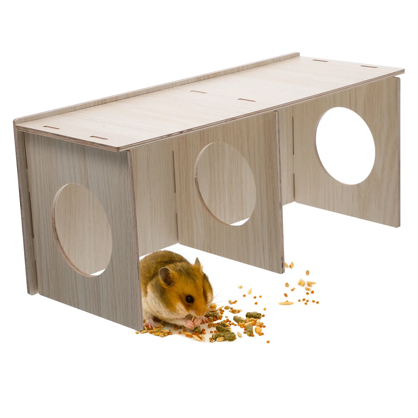 Solid Wood Hideout Hamster House Guinea Pig Cabin Baby Enclosure Cage Pet Activity Structure Sleep Toy Play Teeth Grinding
Solid Wood Hideout Hamster House Guinea Pig Cabin Baby Enclosure Cage Pet Activity Structure Sleep Toy Play Teeth Grinding