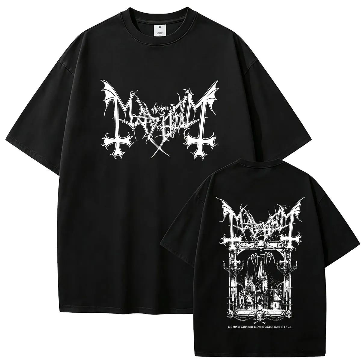 Rock Band Mayhem De Mysteriis Dom Sathanas T-shirt Men Women Death Black Metal Streetwear Male Gothic Punk Short Sleeve Tshirt
Rock Band Mayhem De Mysteriis Dom Sathanas T-shirt Men Women Death Black Metal Streetwear Male Gothic Punk Short Sleeve Tshirt