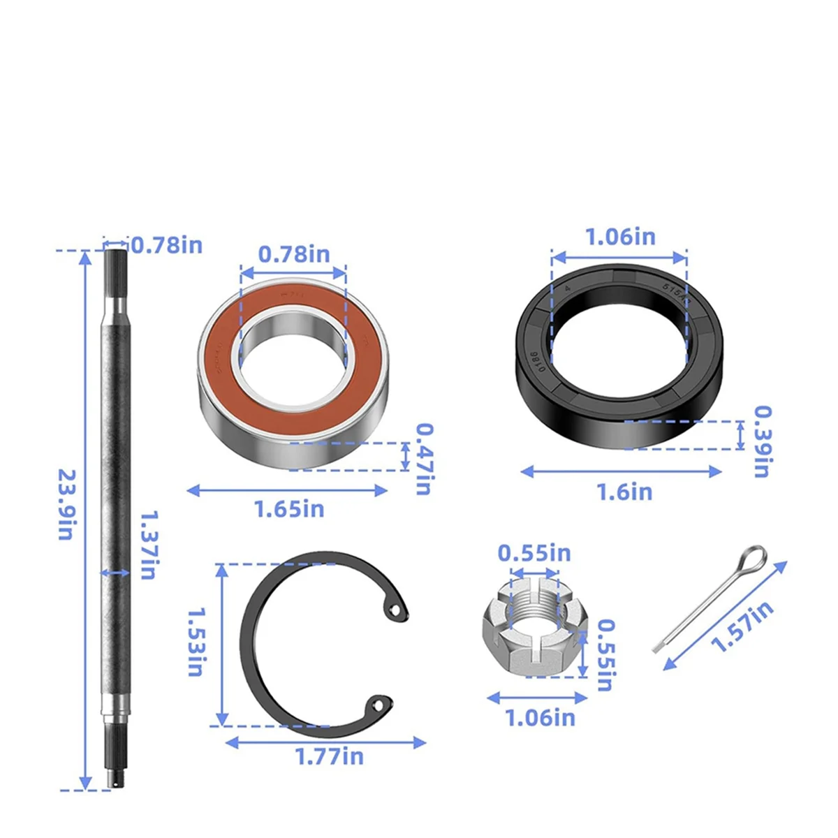 【Last-Chance!】{Golf Cart Rear Splined Axle Shaft 20377-G11 for EZGO TXT Driver Side Golf Cart Part 
【Last-Chance!】{Golf Cart Rear Splined Axle Shaft 20377-G11 for EZGO TXT Driver Side Golf Cart Part
