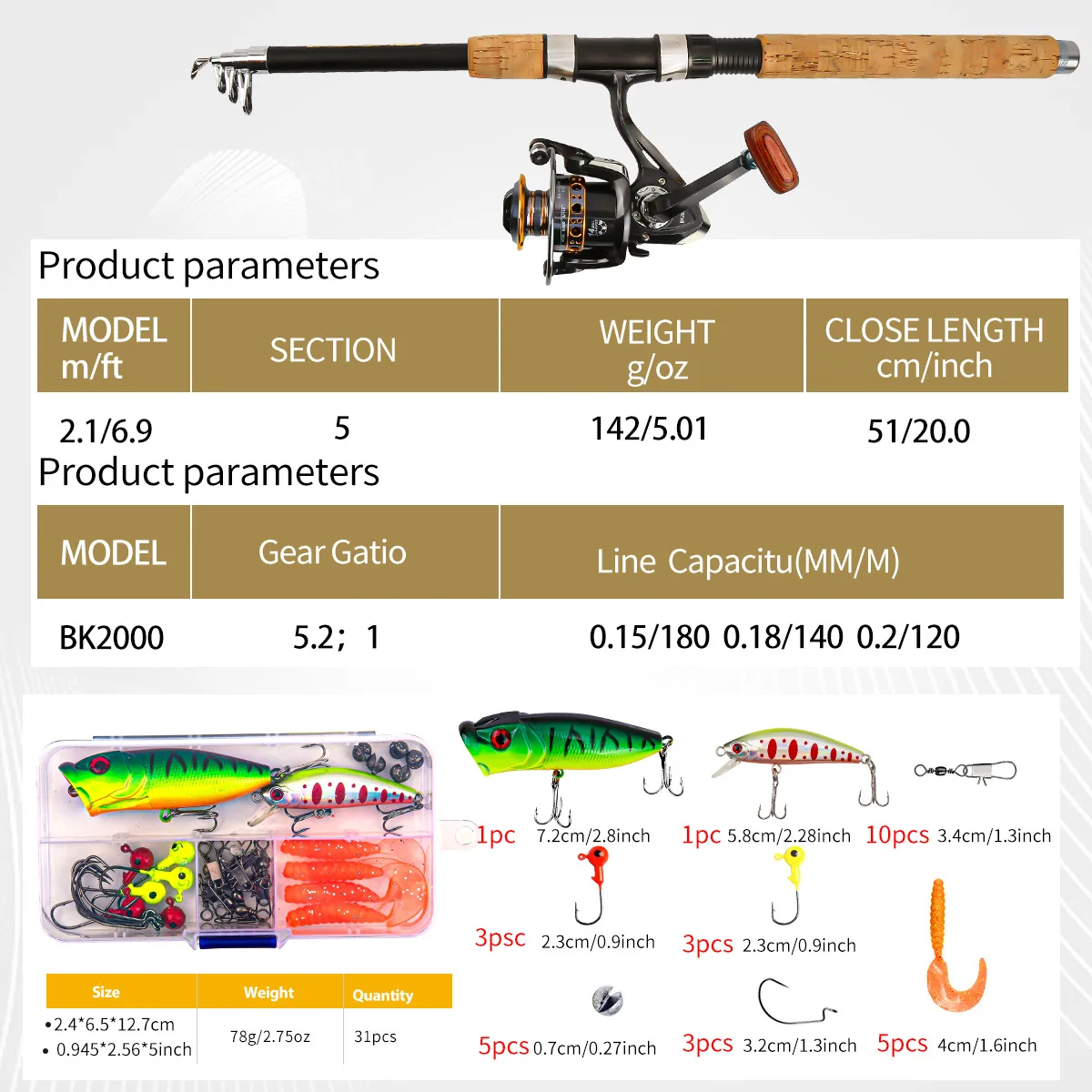 Hot Sale Cork Handle Luya Rod Set Fiberglass Long Throw Sea Fishing Bait Pole Lightweight Travel Fishing Full Kit
Hot Sale Cork Handle Luya Rod Set Fiberglass Long Throw Sea Fishing Bait Pole Lightweight Travel Fishing Full Kit