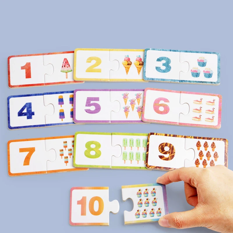 Montessori Wooden Number Matching Puzzle Thicken Blocks Digital Pattern Early Education Baby Festival Gift Toy
Montessori Wooden Number Matching Puzzle Thicken Blocks Digital Pattern Early Education Baby Festival Gift Toy