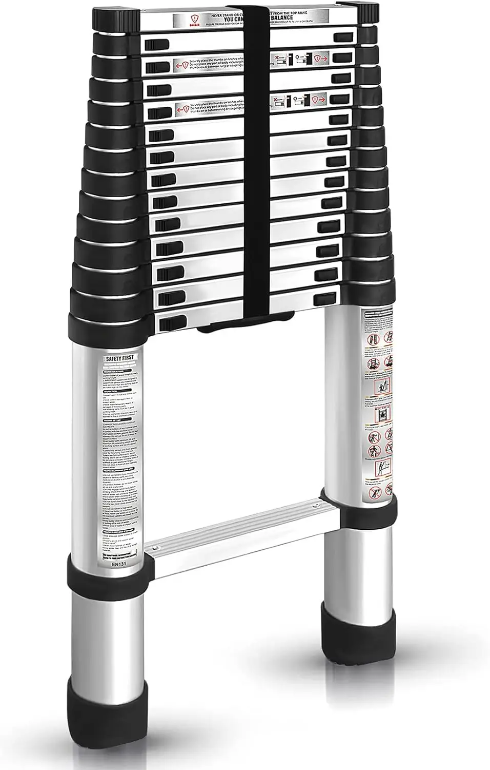 14.5FT / 4.4M Aluminum Telescopic Ladder Multi Use Non-Slip Collapsible Ladder Telescoping Ladders
14.5FT / 4.4M Aluminum Telescopic Ladder Multi Use Non-Slip Collapsible Ladder Telescoping Ladders