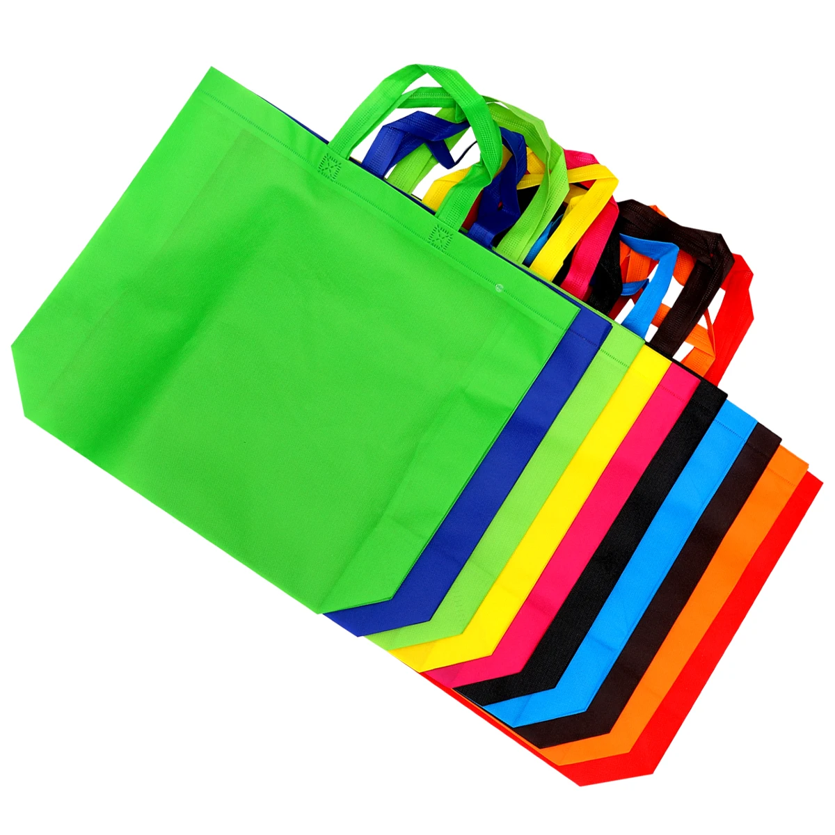 12Pcs Nonwoven Bag Large Capacity Tote Creative Storage Pouch Bags Portable Reusable Storage Pouch Shoulder Grocery Bag 
12Pcs Nonwoven Bag Large Capacity Tote Creative Storage Pouch Bags Portable Reusable Storage Pouch Shoulder Grocery Bag