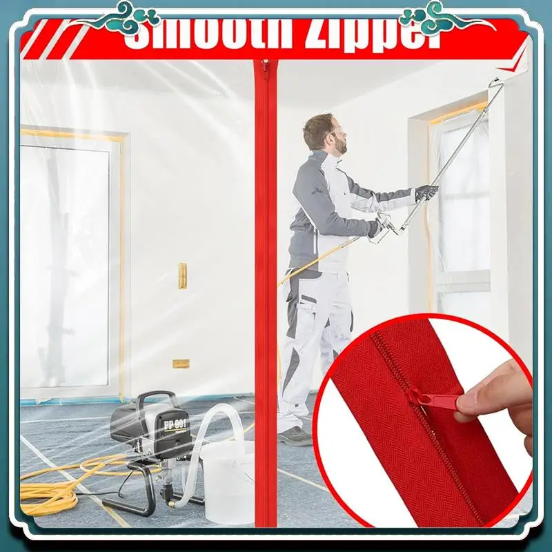 Premium 12 Rolls Strong Self-Adhesive Zipper Doors For Dust Barriers - Size 7Ft X 3Inch, For Tarps And Construction Sites
Premium 12 Rolls Strong Self-Adhesive Zipper Doors For Dust Barriers - Size 7Ft X 3Inch, For Tarps And Construction Sites