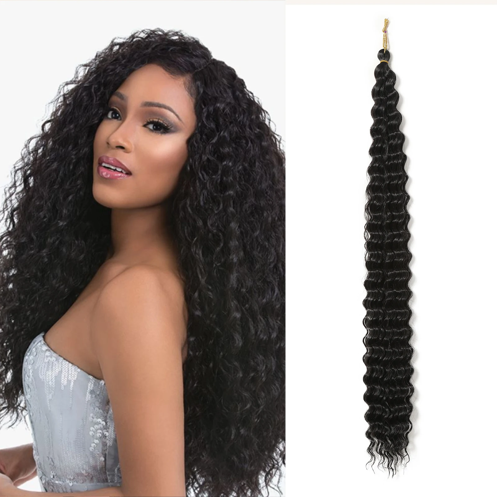 Синтетические волосы для плетения косичек Ariel Curl Hair, черные, 30 дюймов, афро-кудри, глубокая волна, для наращивания волос
Синтетические волосы для плетения косичек Ariel Curl Hair, черные, 30 дюймов, афро-кудри, глубокая волна, для наращивания волос