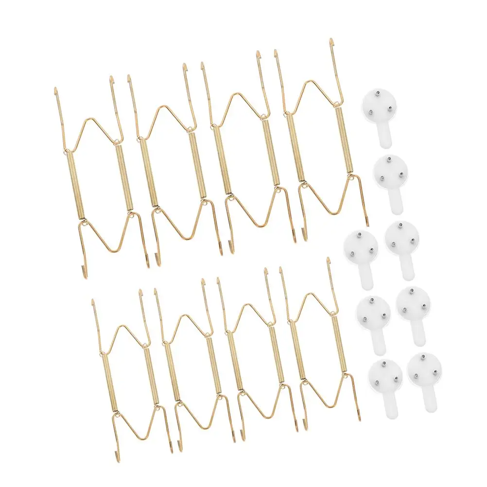 Spring Hooks Invisible Wall Mount Heavy Duty Plate Hangers Nautical Kitchen Rack Sturdy Metal Display Hooks For Plates Walls
Spring Hooks Invisible Wall Mount Heavy Duty Plate Hangers Nautical Kitchen Rack Sturdy Metal Display Hooks For Plates Walls