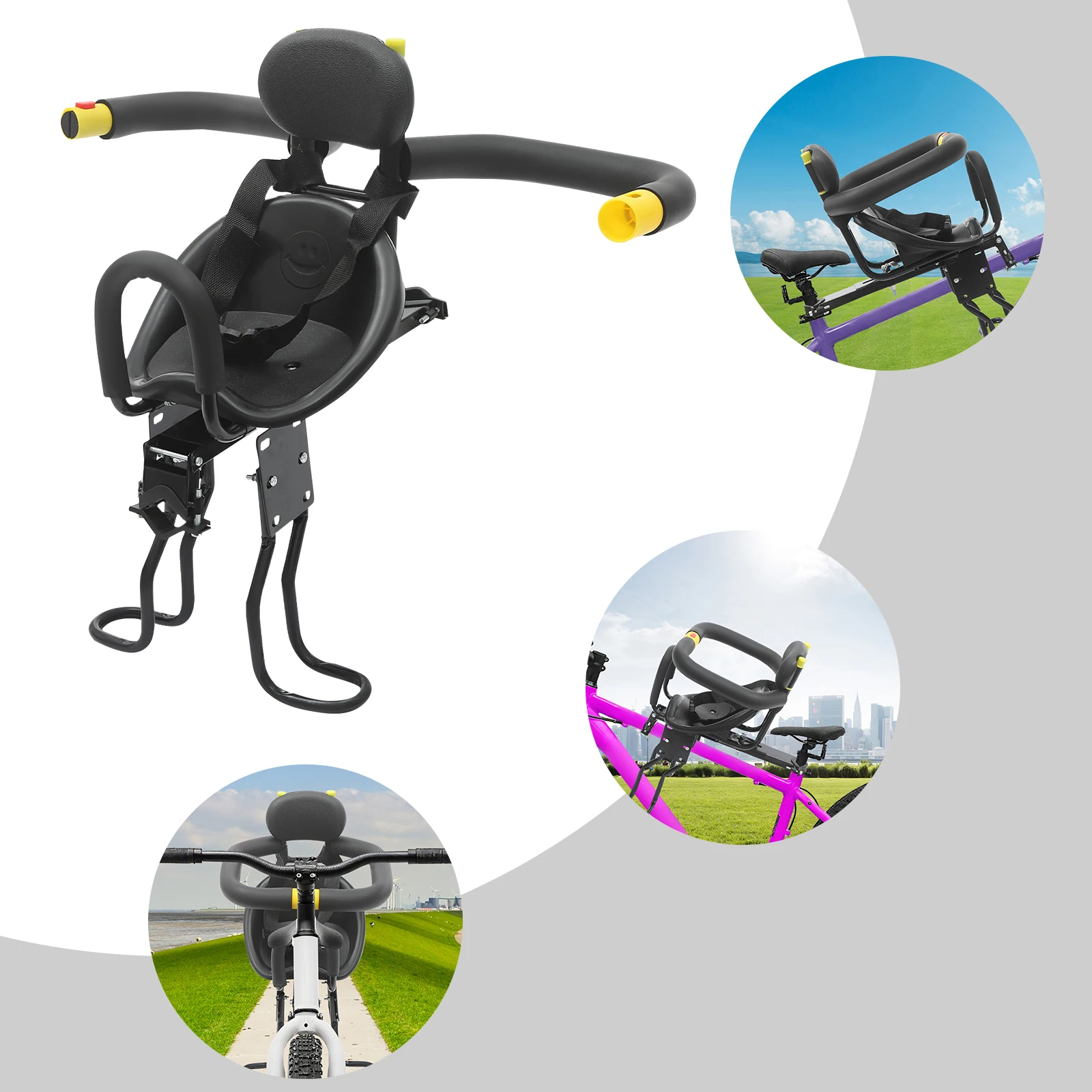 Front-mounted mountain bike child seat (for infants and toddlers aged 1-5 years), such as mountain bikes, commuter bikes, etc.
Front-mounted mountain bike child seat (for infants and toddlers aged 1-5 years), such as mountain bikes, commuter bikes, etc.