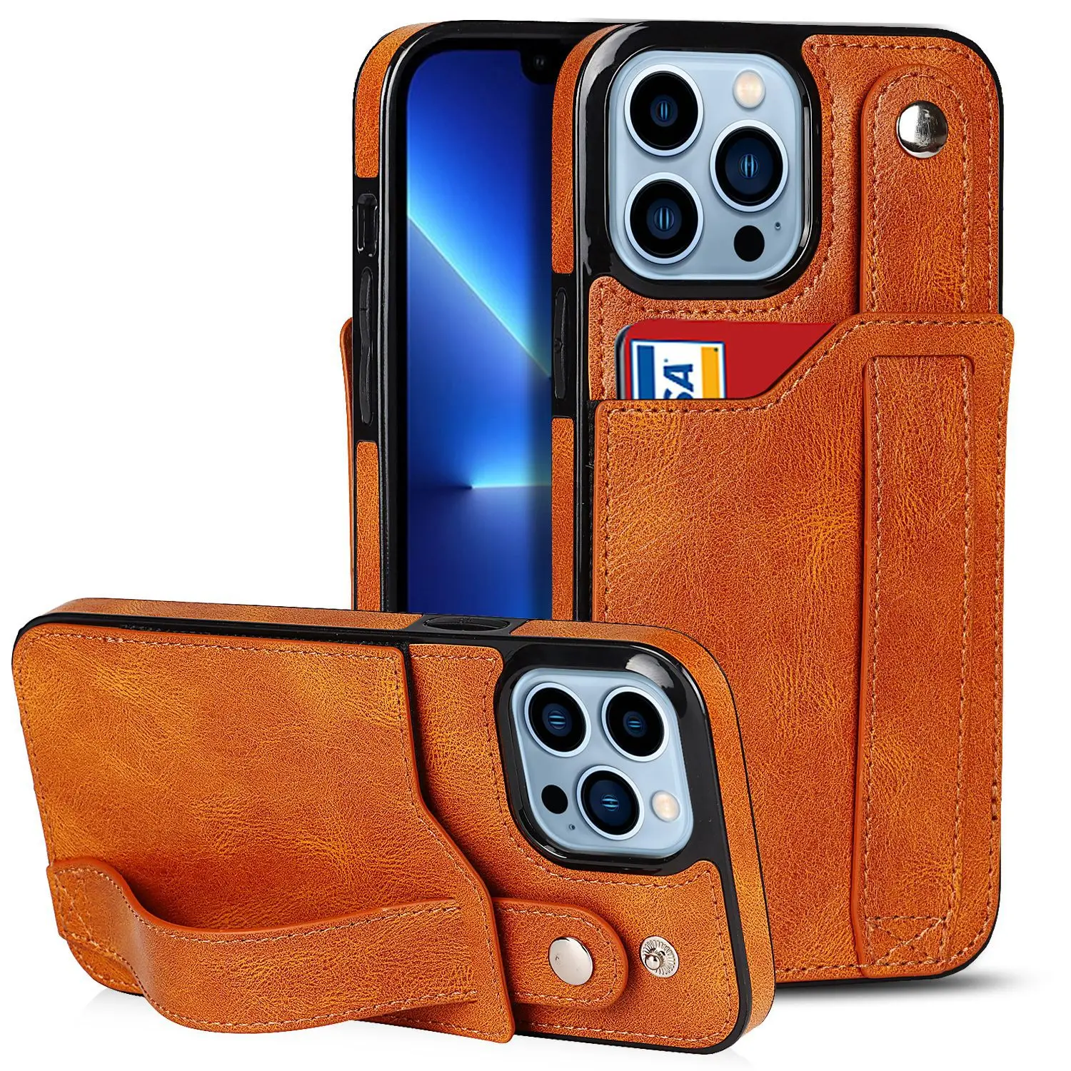 Iphone 14 Back Cover Phone Case Wrist Strap For Apple 1213 Pro Plug-in Leather Case
Iphone 14 Back Cover Phone Case Wrist Strap For Apple 1213 Pro Plug-in Leather Case