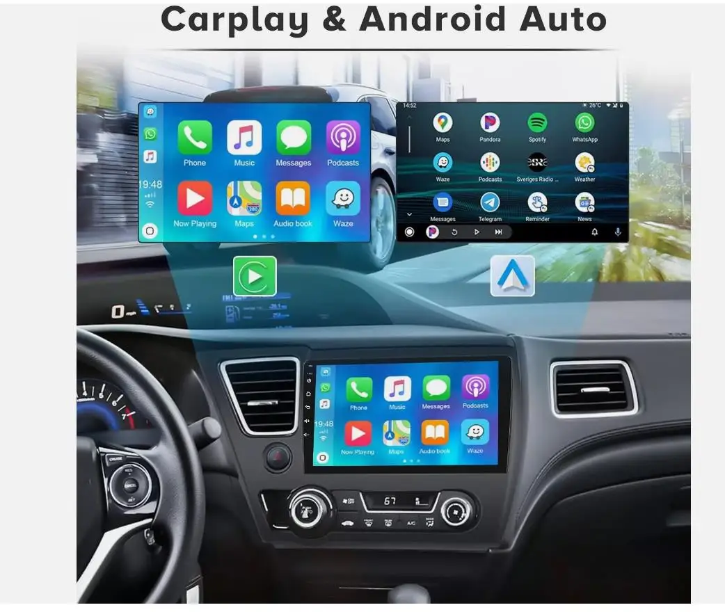 High Quality Car Accessories Android 13.0 Apple Carplay Car Radio Stereo GPS Navi For Honda Civic 2013-2017
High Quality Car Accessories Android 13.0 Apple Carplay Car Radio Stereo GPS Navi For Honda Civic 2013-2017