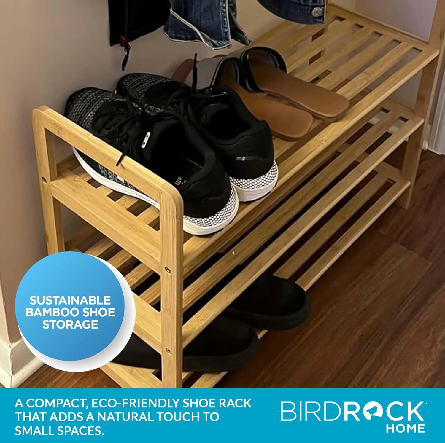 Бамбуковая полка для обуви Birdrock Home для прихожей, шкафа или входной двери — штабелируемая деревянная полка для хранения мелких помещений,
Бамбуковая полка для обуви Birdrock Home для прихожей, шкафа или входной двери — штабелируемая деревянная полка для хранения мелких помещений,