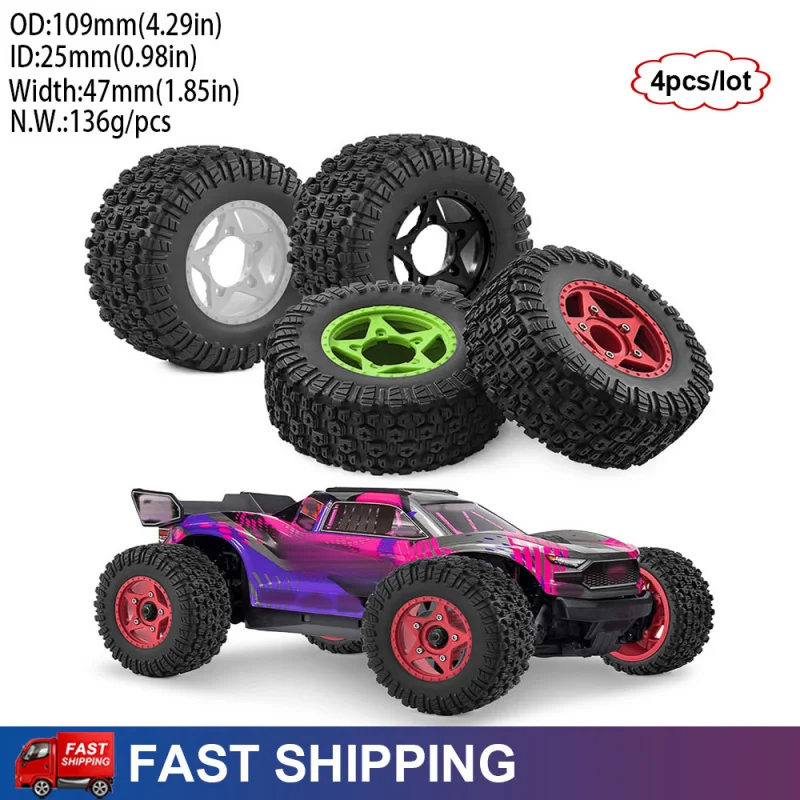 4PCS 12/14/17mm Hex Short Course Truck High Grip Tires Wheels for 1/10 ARRMA Senton Traxxas Slash RC Car Upgrade Parts
4PCS 12/14/17mm Hex Short Course Truck High Grip Tires Wheels for 1/10 ARRMA Senton Traxxas Slash RC Car Upgrade Parts
